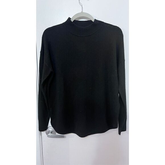 Madewell BLACK LONG SLEEVE WOOL BLEND SWEATER WOMENS SZ XS NEW WITH TAGS - Picture 3 of 10